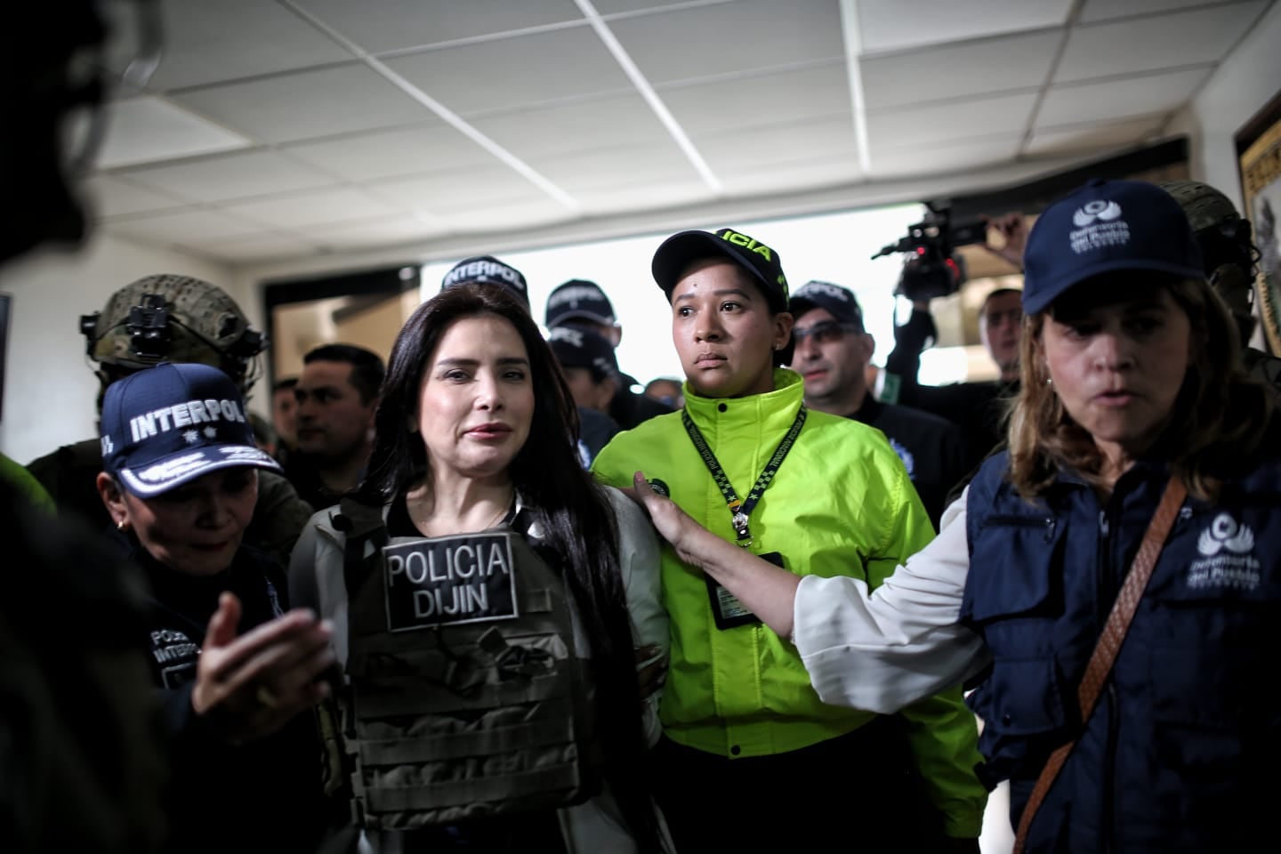 Aida Merlano  llegada su deportación de Venezuela