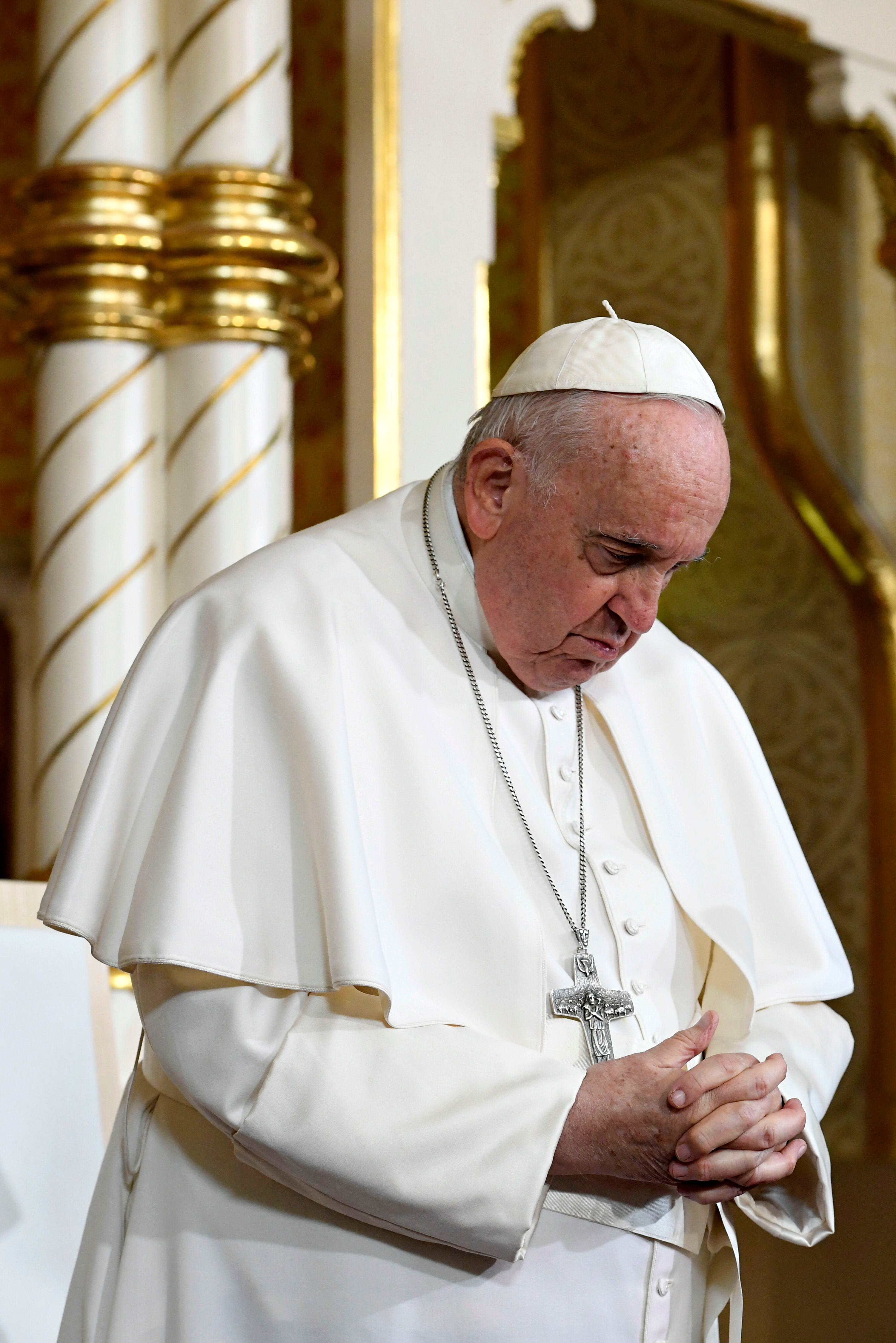 Papa Francisco en su visita a Hungría.