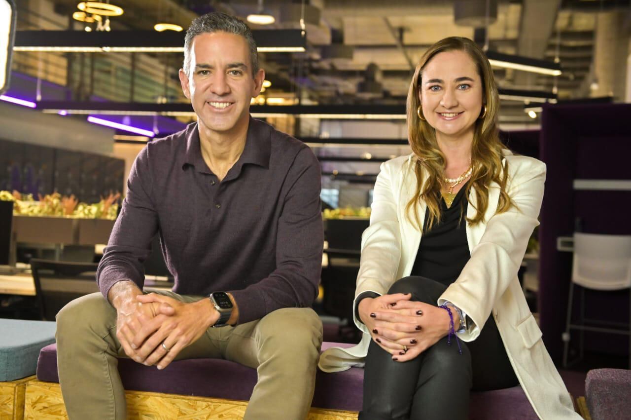 David Vélez, CEO de Nu y Marcela Torres, geerente de Nu Colombia