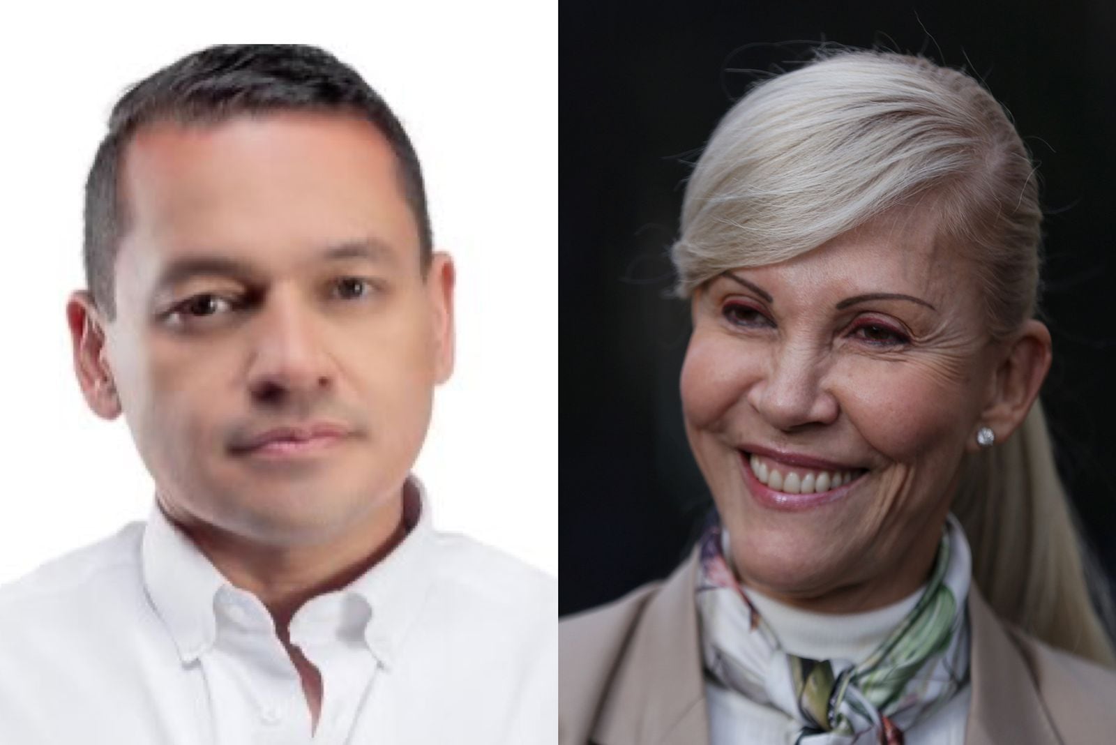 La directora del Partido de la U, Dilian Francisca Toro, y el representante del Pacto Histórico, Alejandro Ocampo.