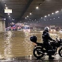 Inundaciones colapsaron la movilidad en Medellín.