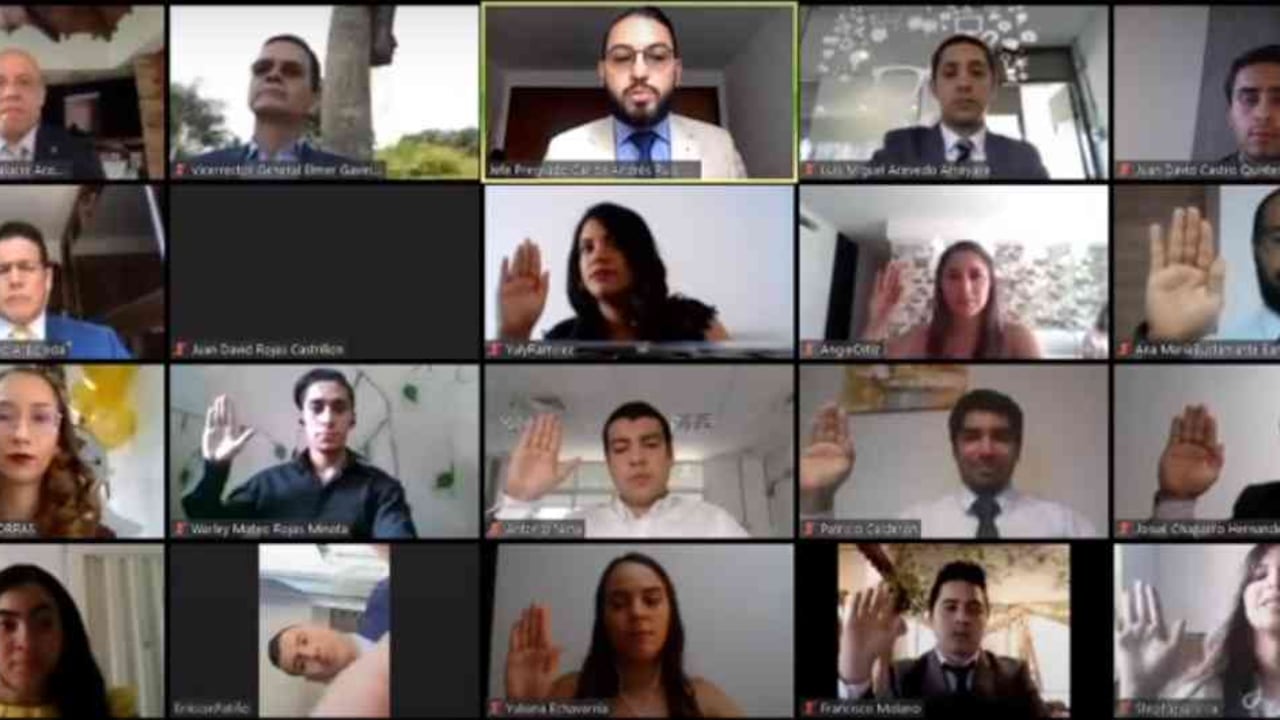 La ceremonia virtual se adelantó el viernes pasado a las 10 am.