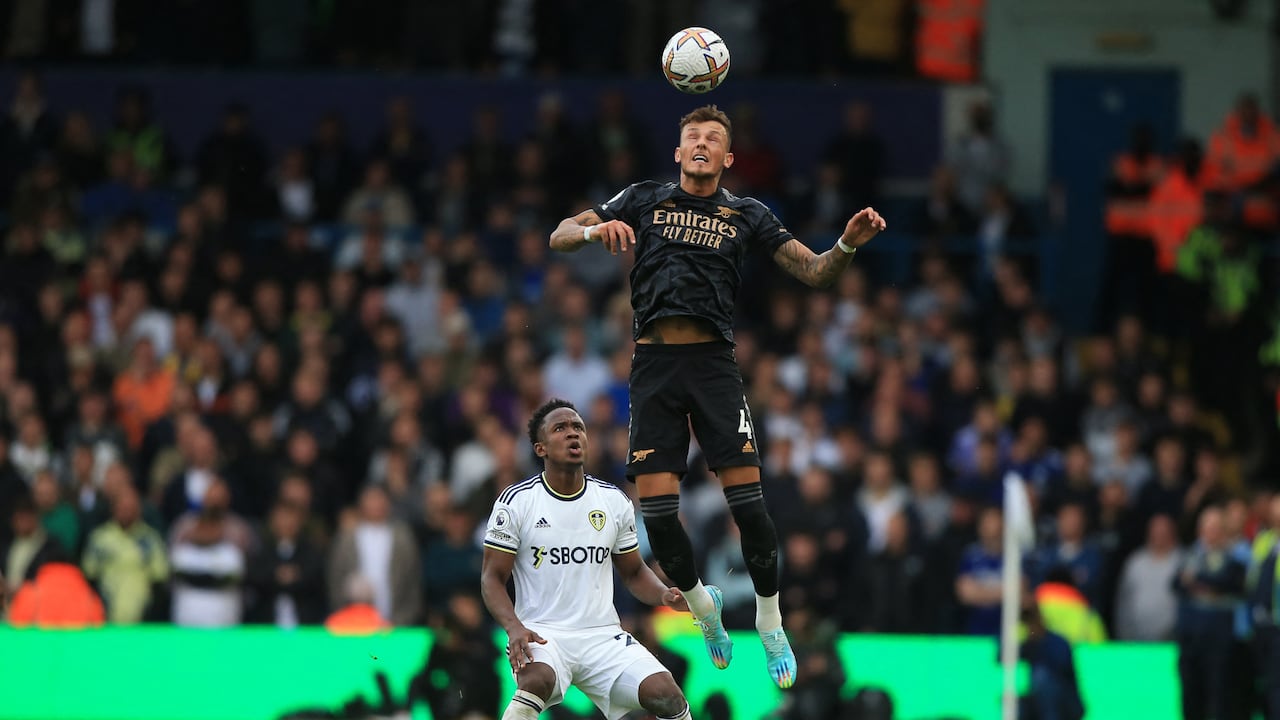 El colombiano Luis Sinisterra jugó 89 minutos en la derrota del Leeds ante el Arsenal. Foto: AFP.
