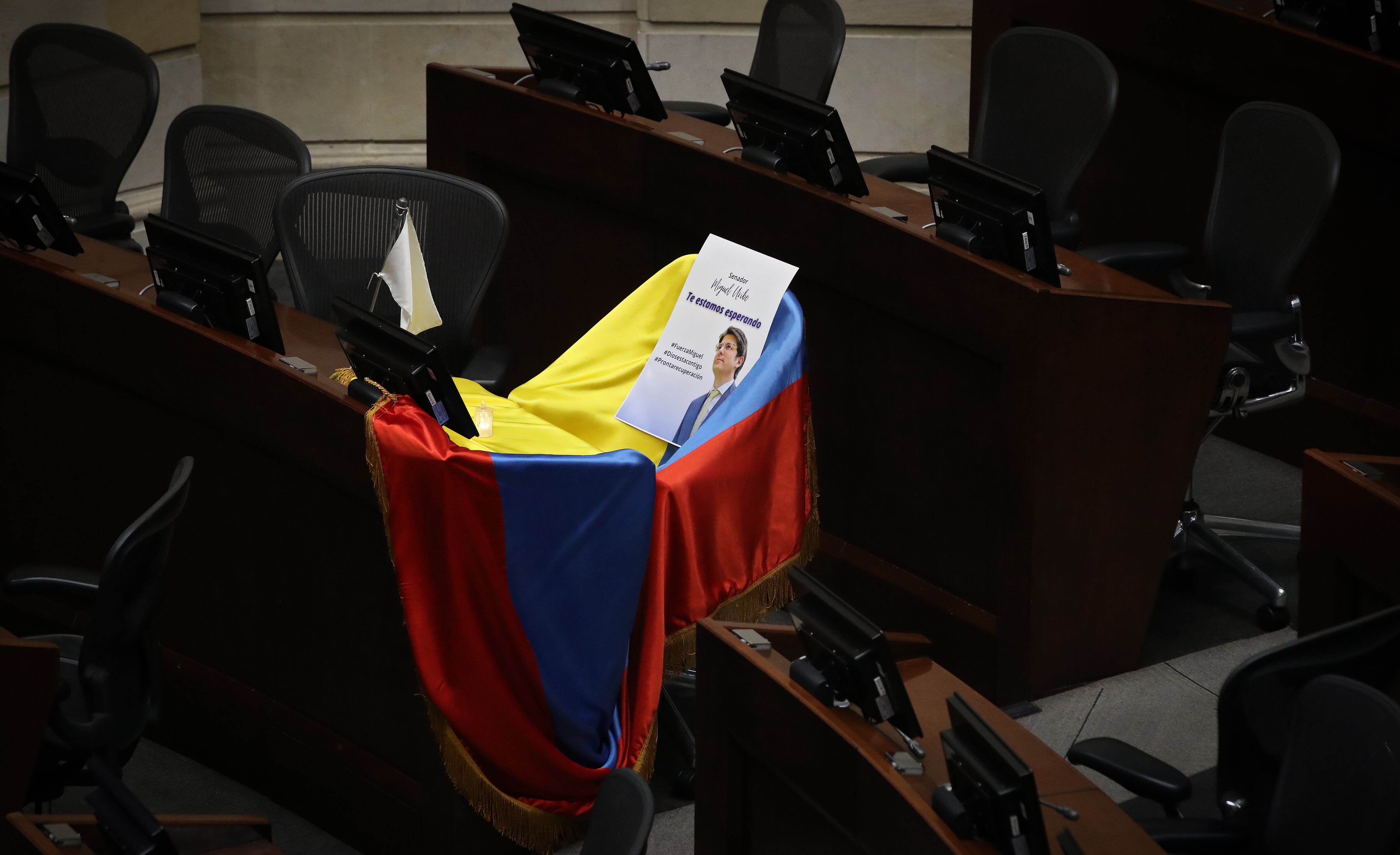 Curul del Senador Miguel Uribe Turbay