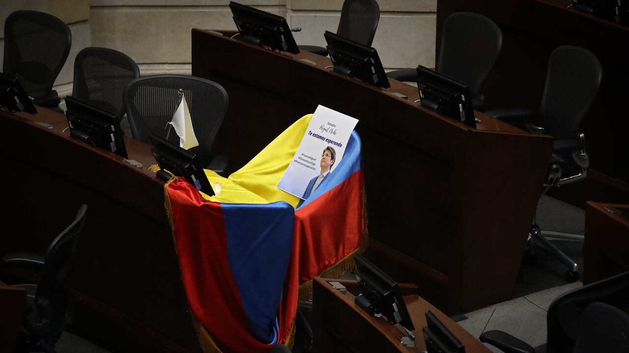 Curul del Senador Miguel Uribe Turbay