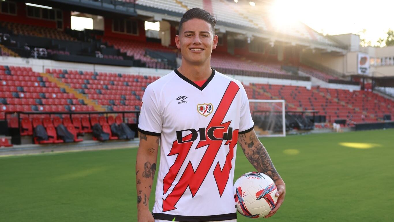 James Rodríguez es el nuevo '10' del Rayo Vallecano.
