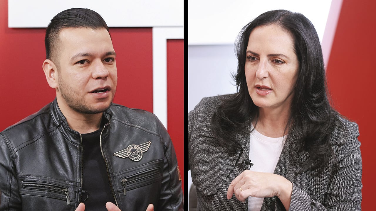 Jota Pe Hernández y María Fernanda Cabal.