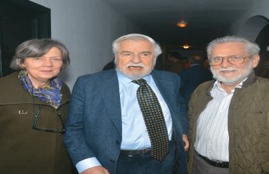 Guiomar Acevedo, Fernando Caicedo y Moisés Melo.