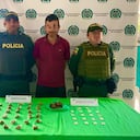 Uno de los sujetos sorprendidos presuntamente con drogas en un municipio del Atlántico.