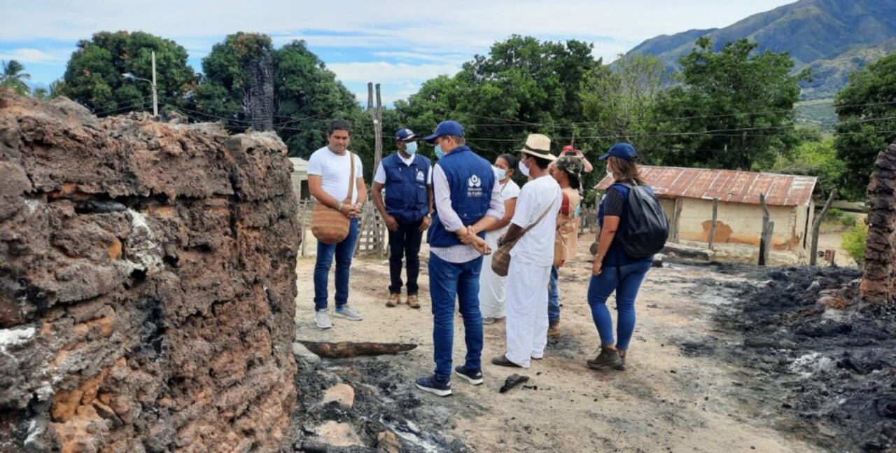 Defensoría del Pueblo rechazó quema de casas sagradas del pueblo Kankuamo en el norte de Valledupar