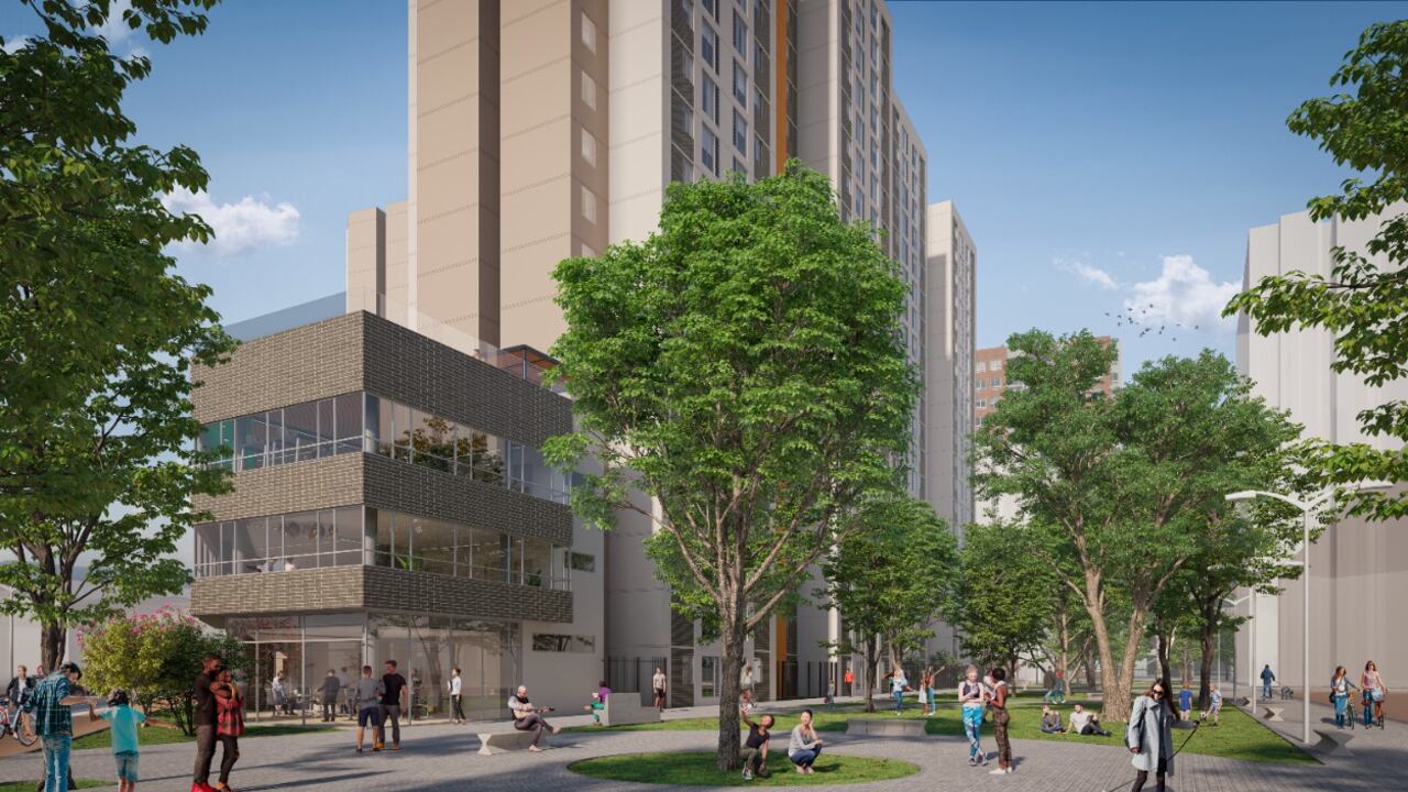 Montecielo, un proyecto de interés social en Bosa, Cundinamarca. La constructora es Ospinas.