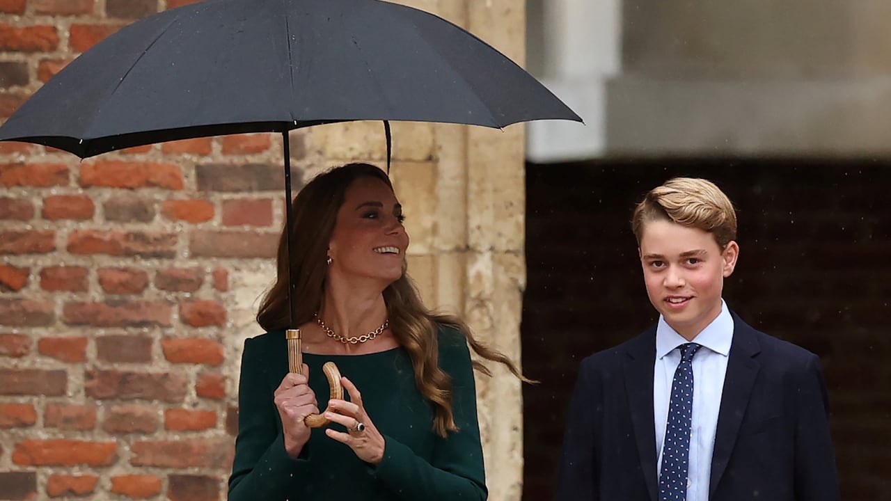 Kate Middleton acompañó a George en su primer día de clases en Eton College.