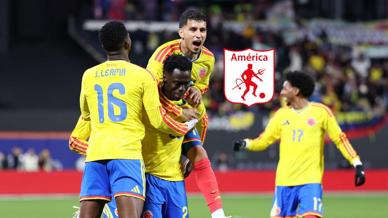 Titular de Selección Colombia entrena con América de Cali y dan la razón: aprovechó para aconsejar a los jóvenes del club.