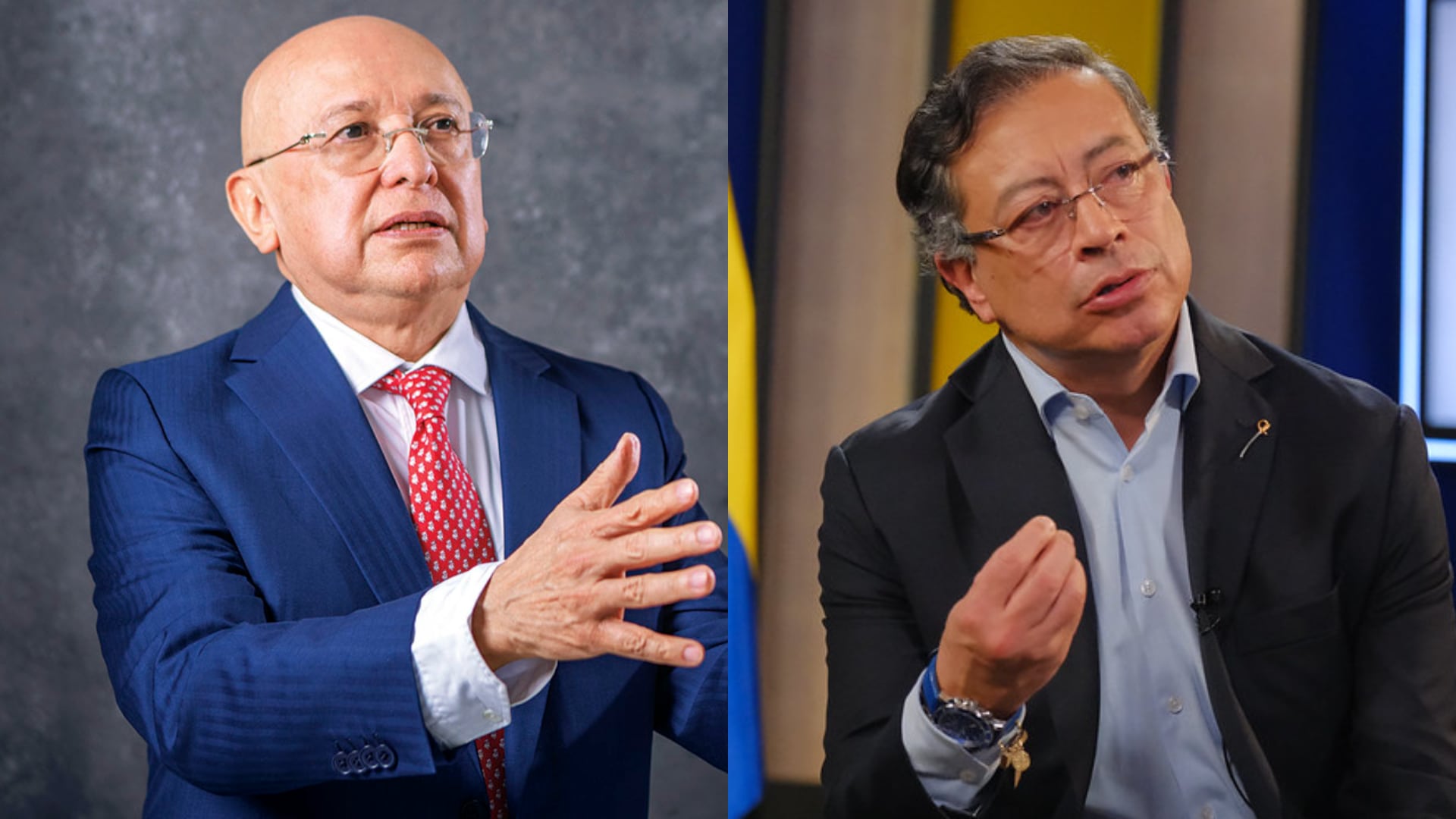 Eduardo Montealegre y Gustavo Petro.