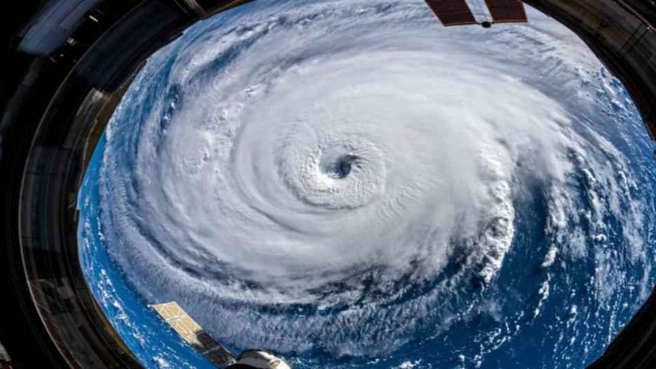 Imagen del huracán Florence desde la Estación Espacial Internacional de la NASA. Foto: Alexander Gerst/ astronauta de la NASA
