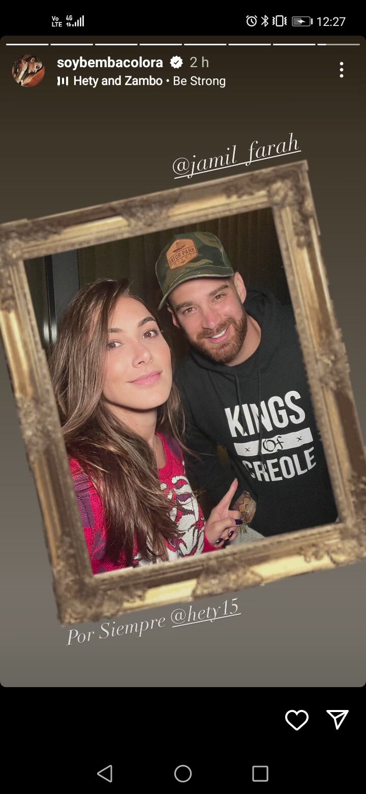 Marianne Schaller también compartió una postal con el novio de Cruz