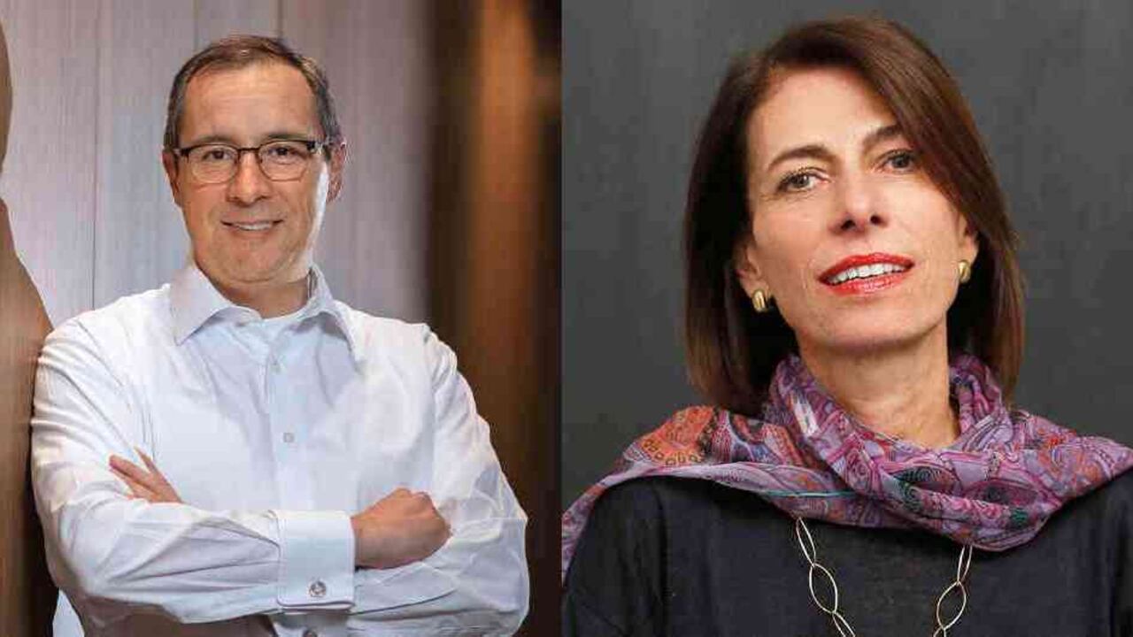 Rosario Córdoba, del Consejo Privado de Competitividad, y Andrés Cadena, de McKinsey.