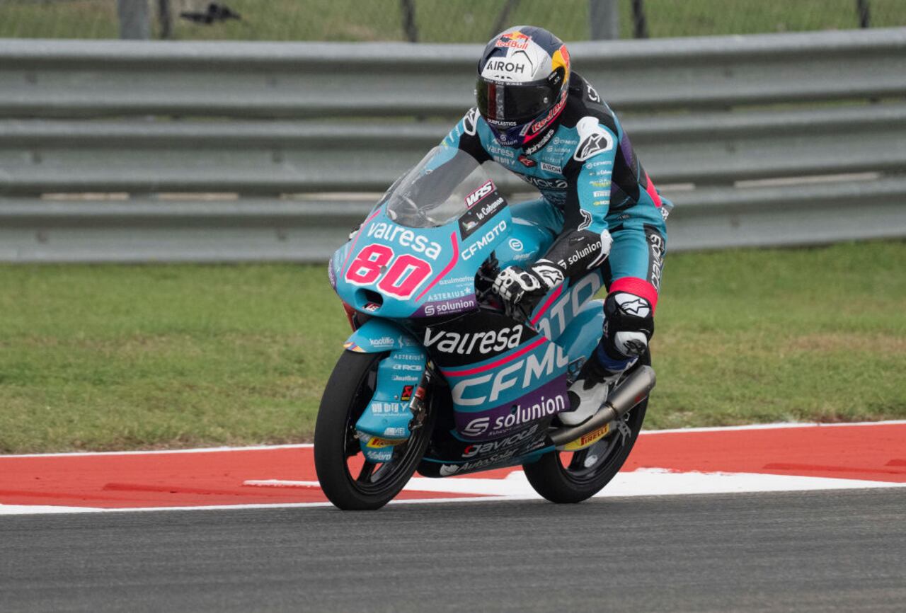 El colombiano David Alonso ganó el MotoGP de las Américas en el Circuito de Austin, Texas.