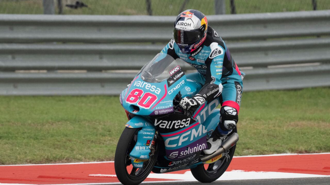 El colombiano David Alonso ganó el MotoGP de las Américas en el Circuito de Austin, Texas.