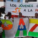 En la Semana por la Paz, los jóvenes del Nuevo Milenio salen a marchar y a exigir la no violencia.