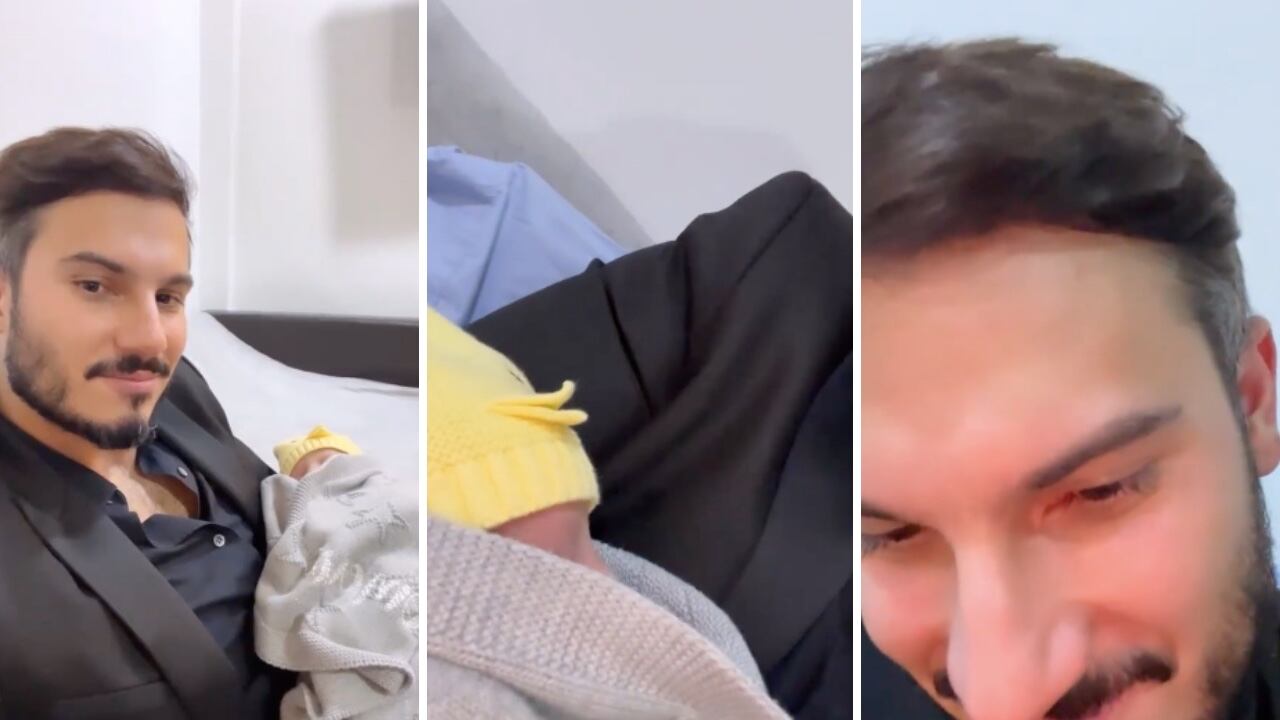 Pipe Bueno presenta a su nuevo hijo, Domenic