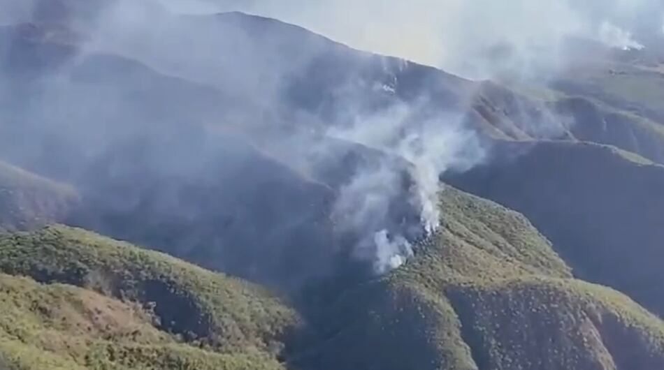 Incendio en Colombia este 16 de septiembre.