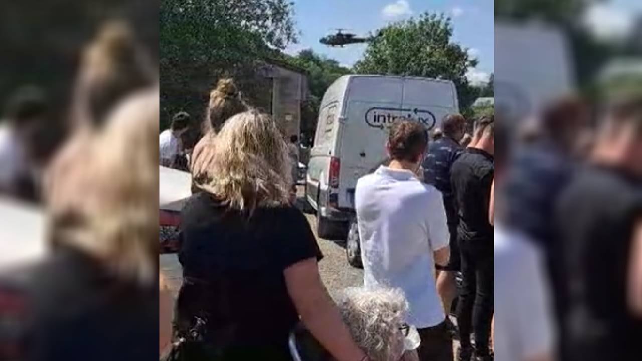 La reacción de los asistentes fue de estupefacción.