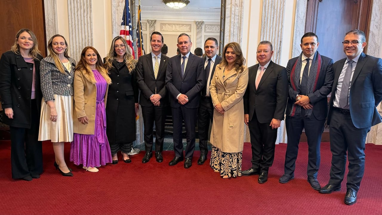 Congresistas que viajaron a Estados Unidos.
