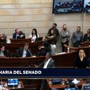 Sesión informal de la plenaria del Senado sobre la reforma pensional.