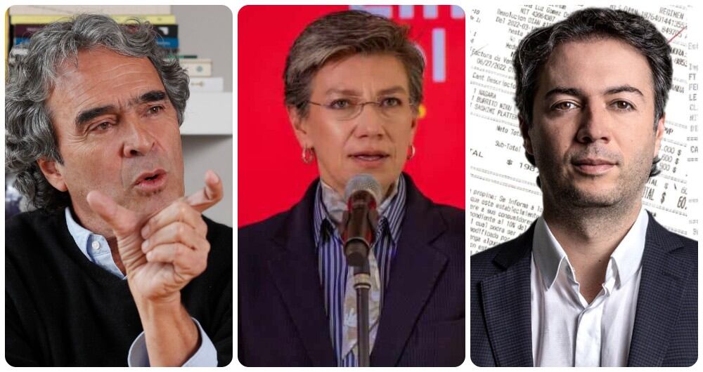 Sergio Fajardo, Claudia López y Daniel Quintero.