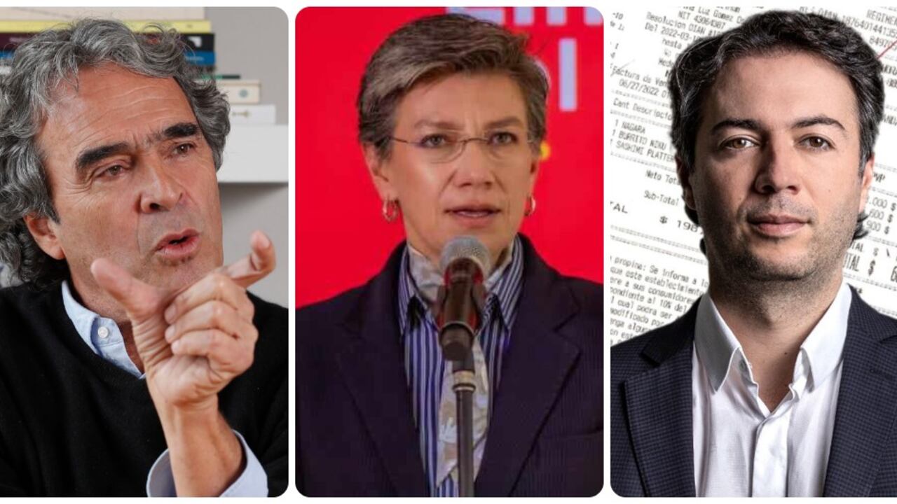 Sergio Fajardo, Claudia López y Daniel Quintero.