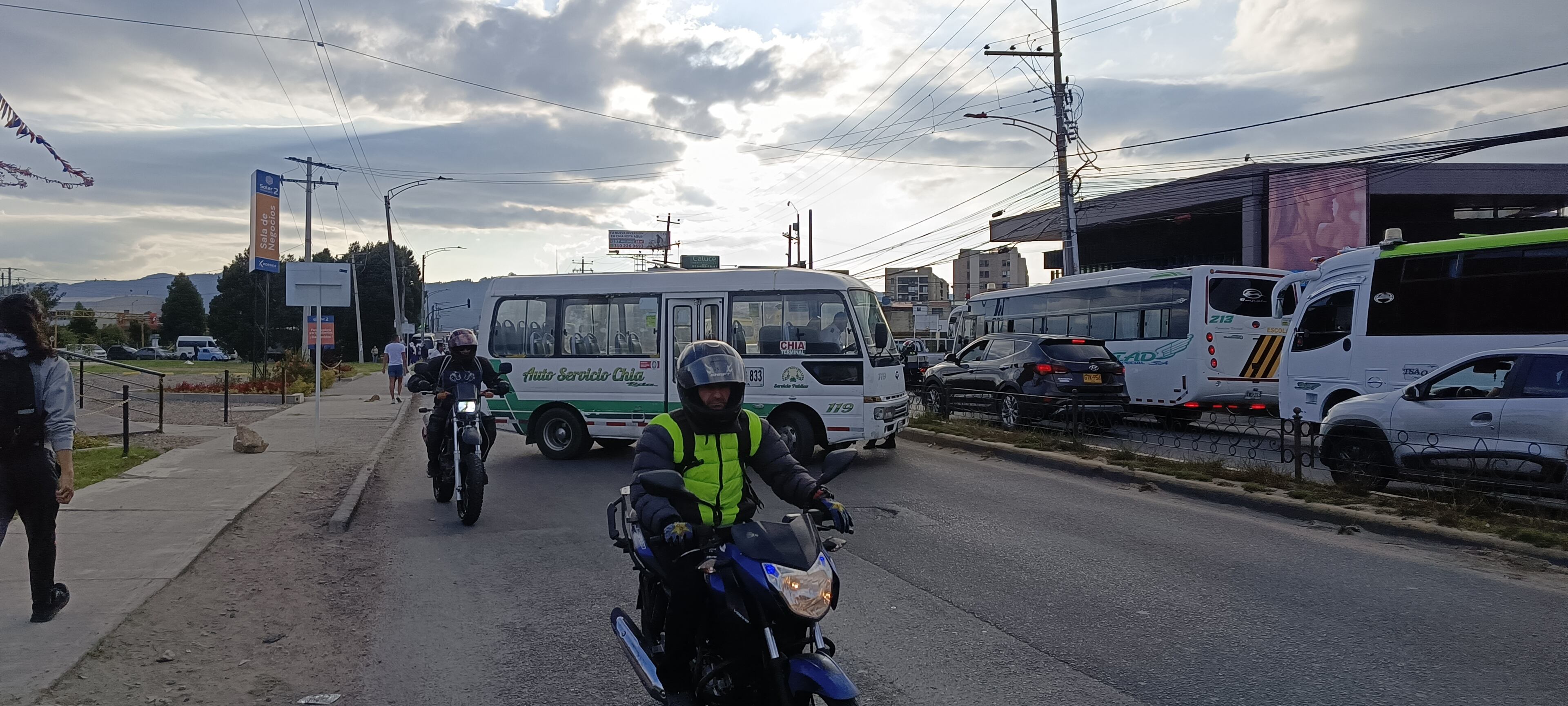Paro de transportadores en Chia