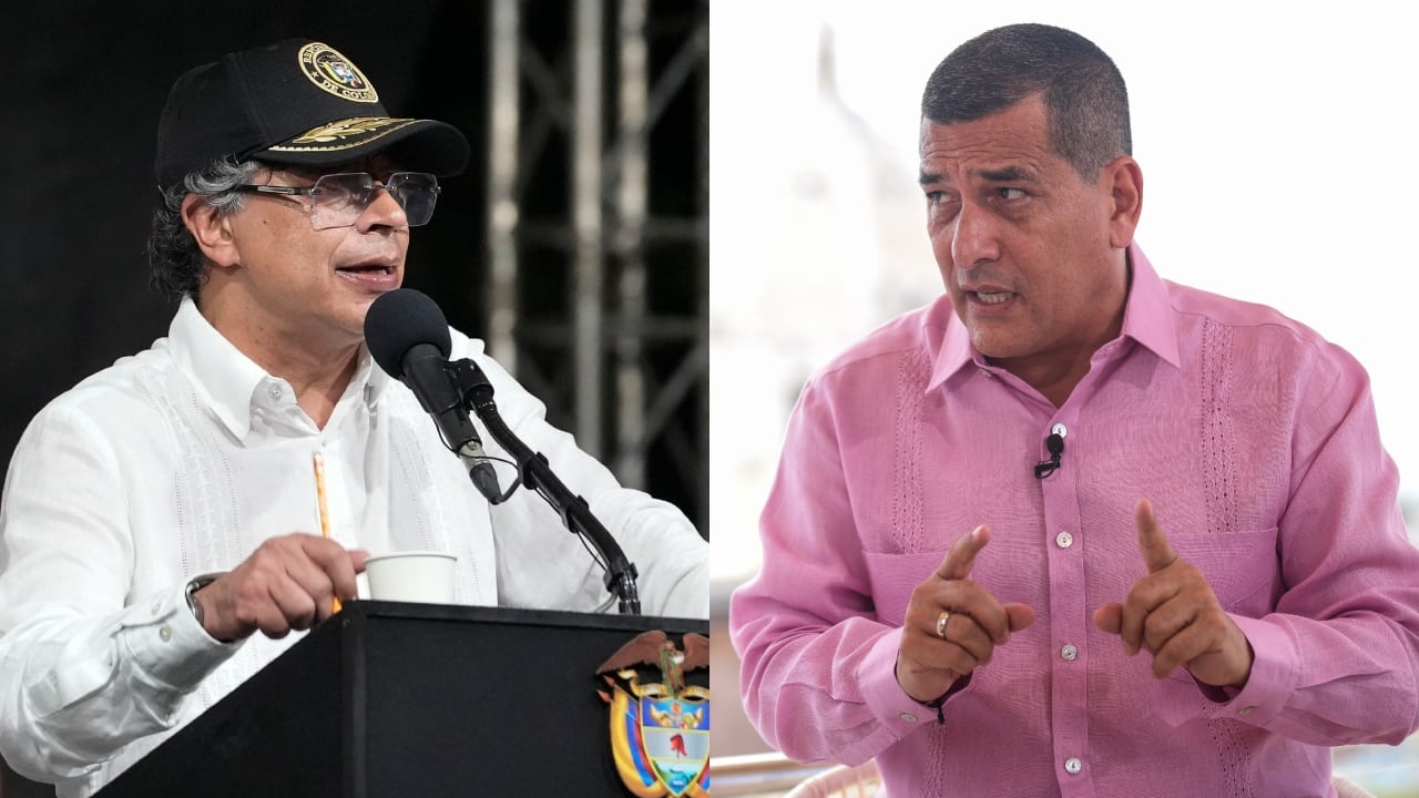 De izquierda a derecha: Gustavo Petro y Dumek Turbay.