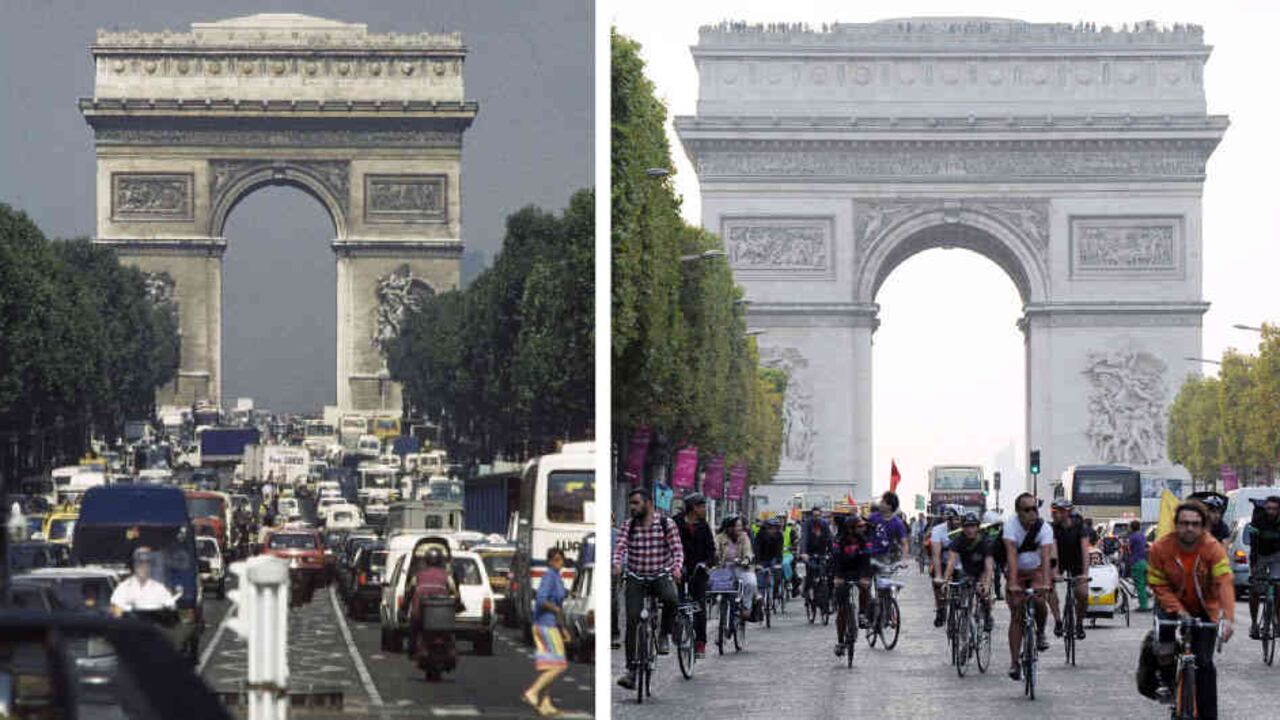 Así se veía París en septiembre de 2016 en la jornada sin carro, para educar sobre la importancia de solucionar el caos vehicular. En siete años, la ciudad podría verse así de manera permanente.