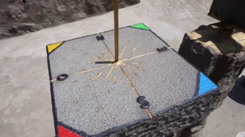 Reloj solar indígena