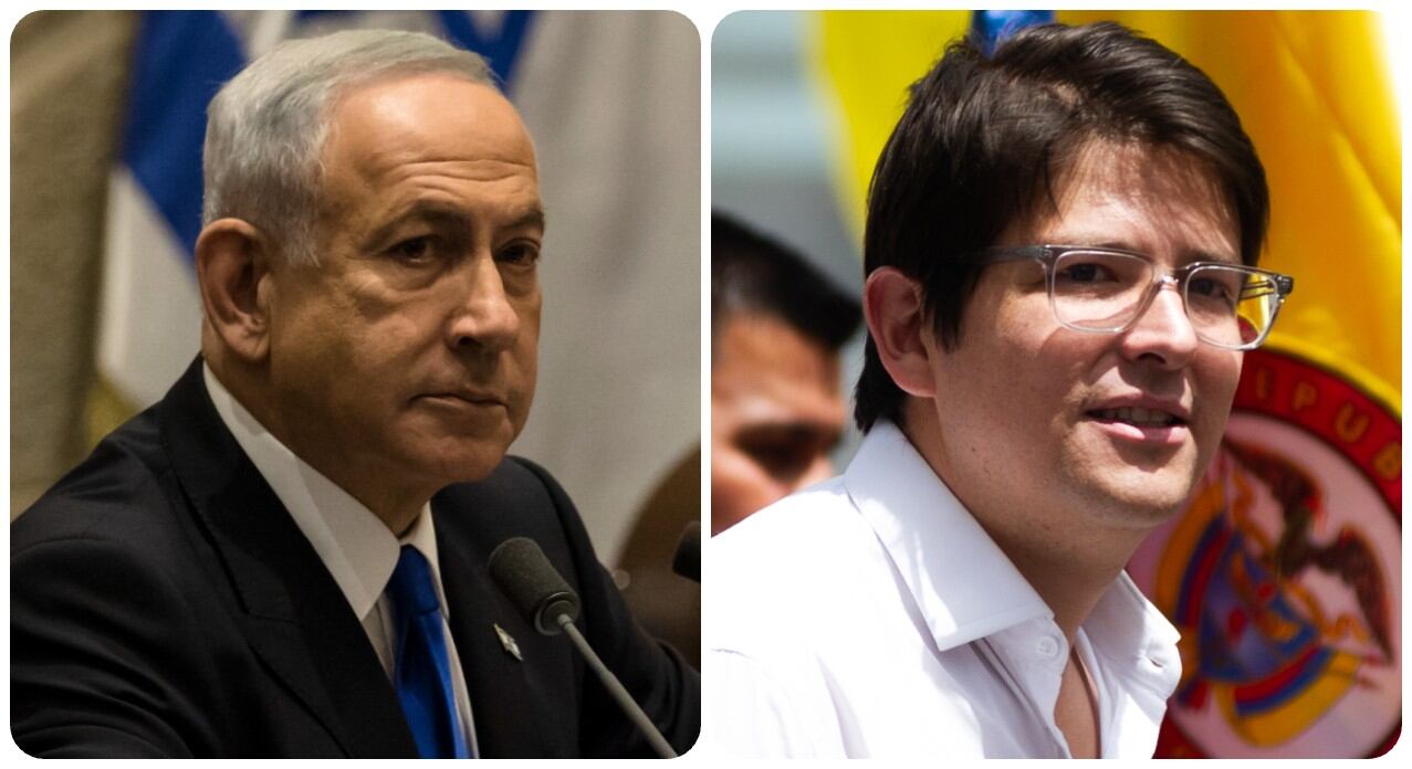 Benjamin Netanyahu y Miguel Uribe