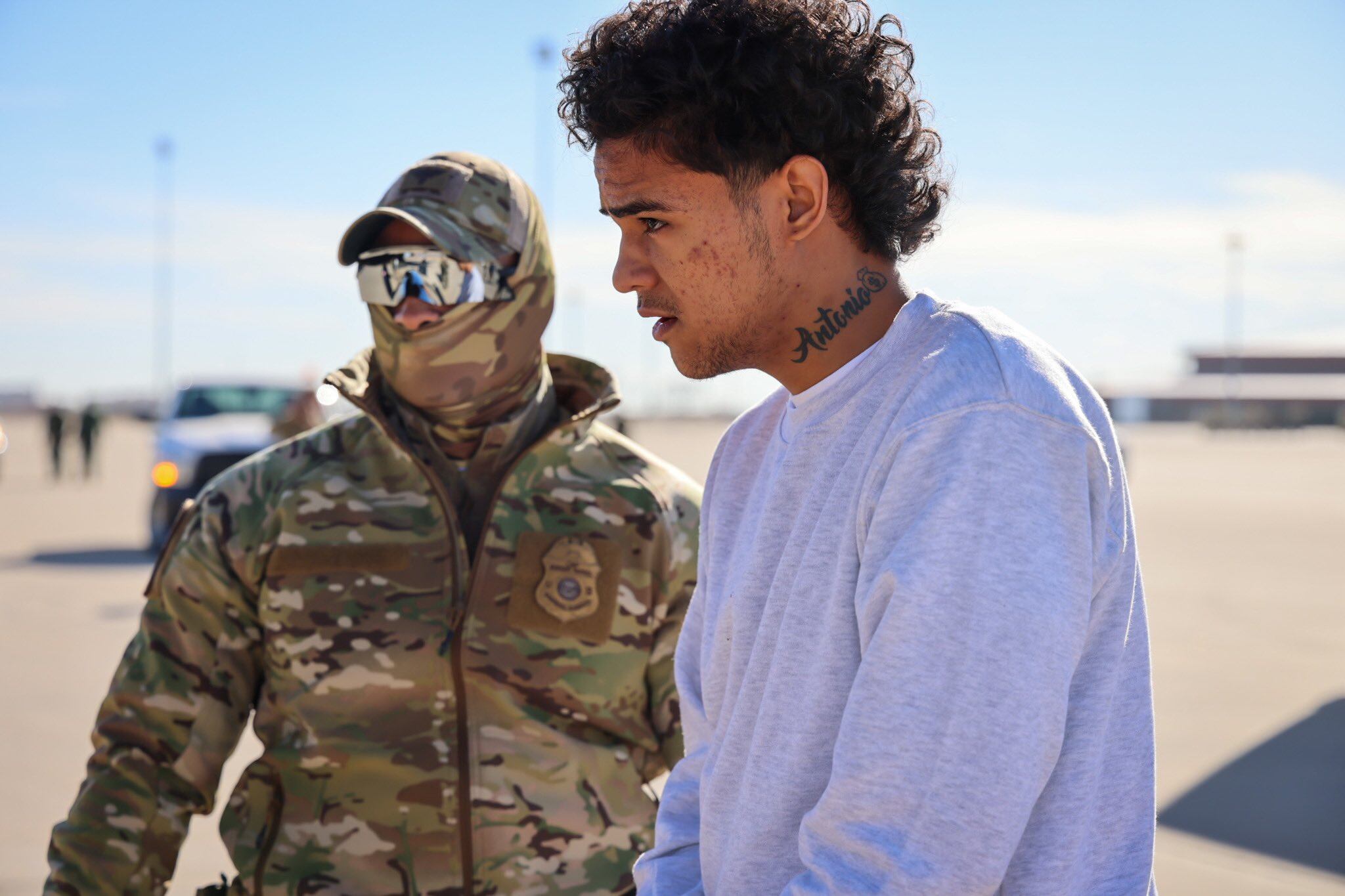 Migrantes en la bahía de Guantánamo