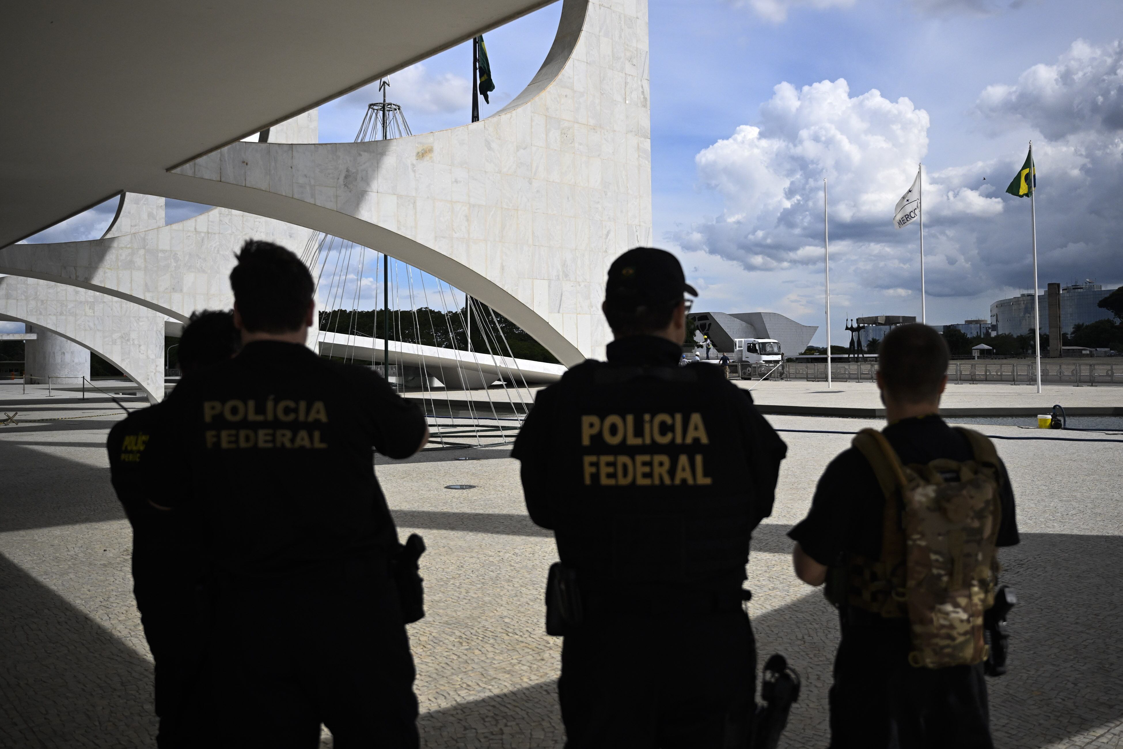 Miembros de la Policía Federal de Brasil