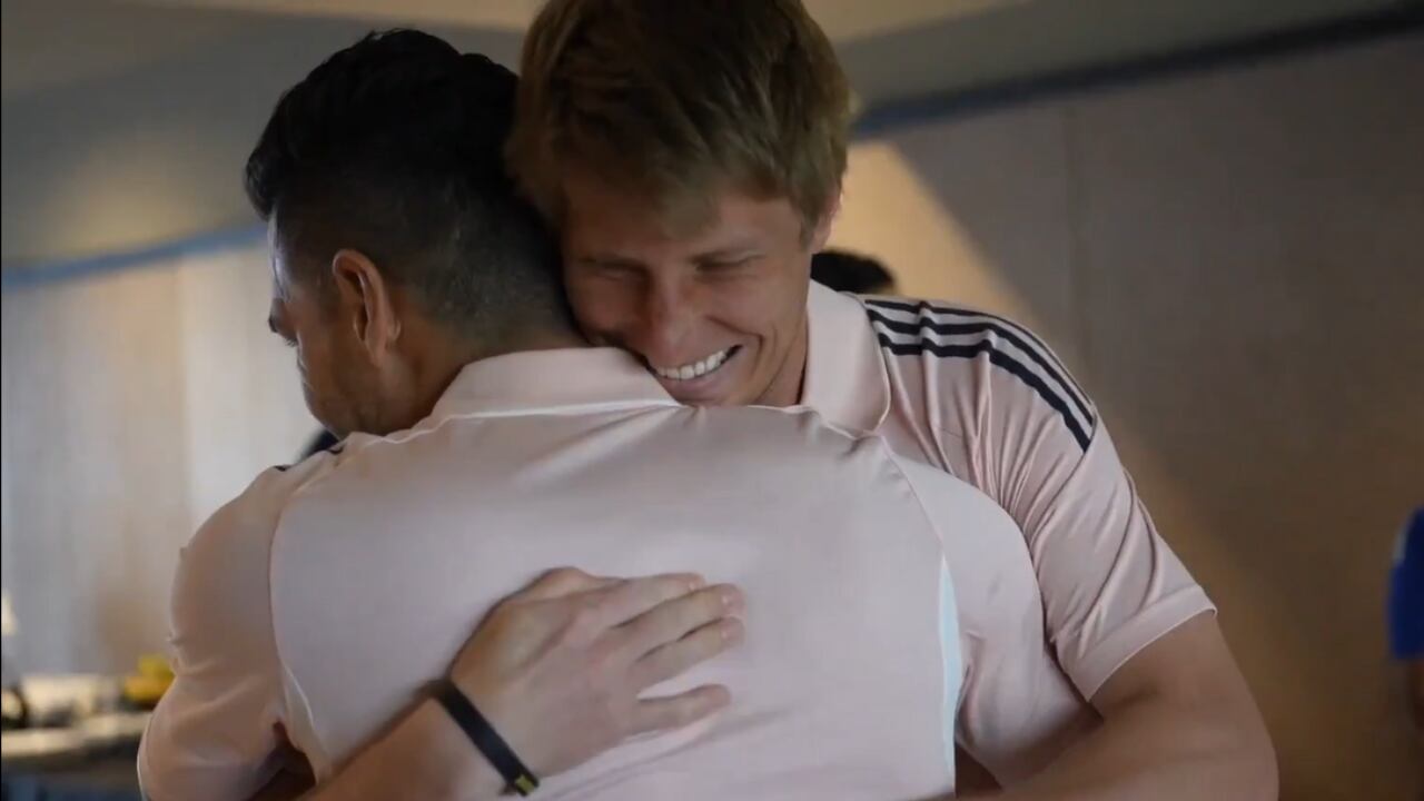 "Te amo": Andrés Llinás a Falcao tras verlo de regreso en Millonarios.