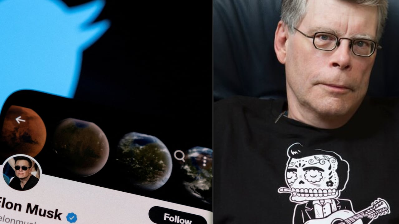 Elon Musk discute vía twitter con Stephen King, sobre la propuesta de pagar por cuentas verificadas.