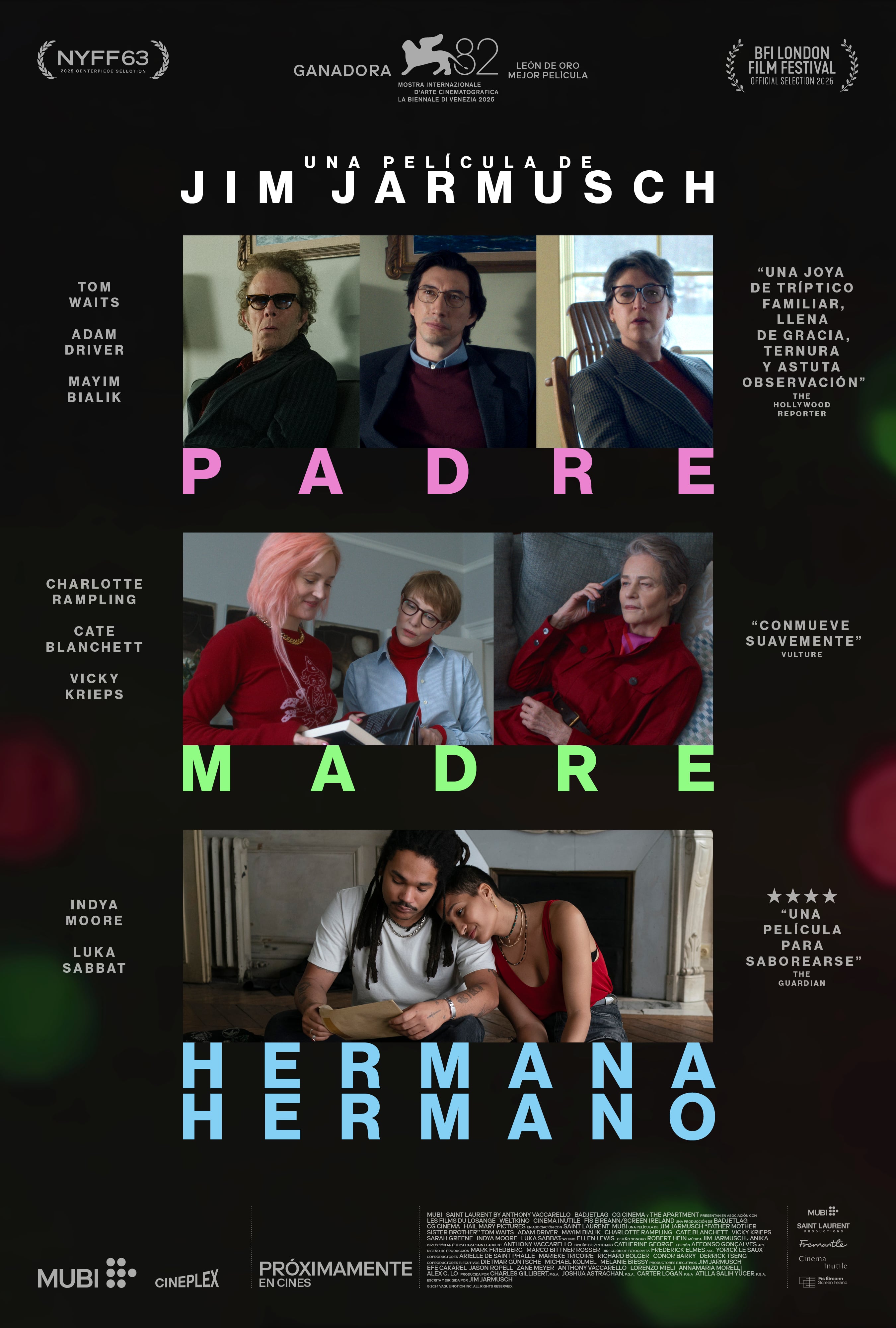 ‘Padre Madre Hermana Hermano’ ya se exhibe en el país.