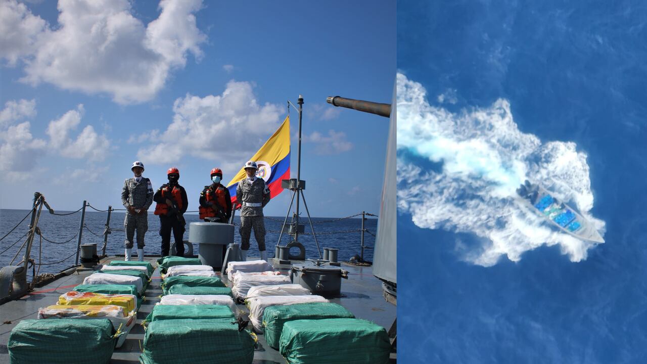 En total fueron incautados 583 kilogramos de clorhidrato de cocaína.