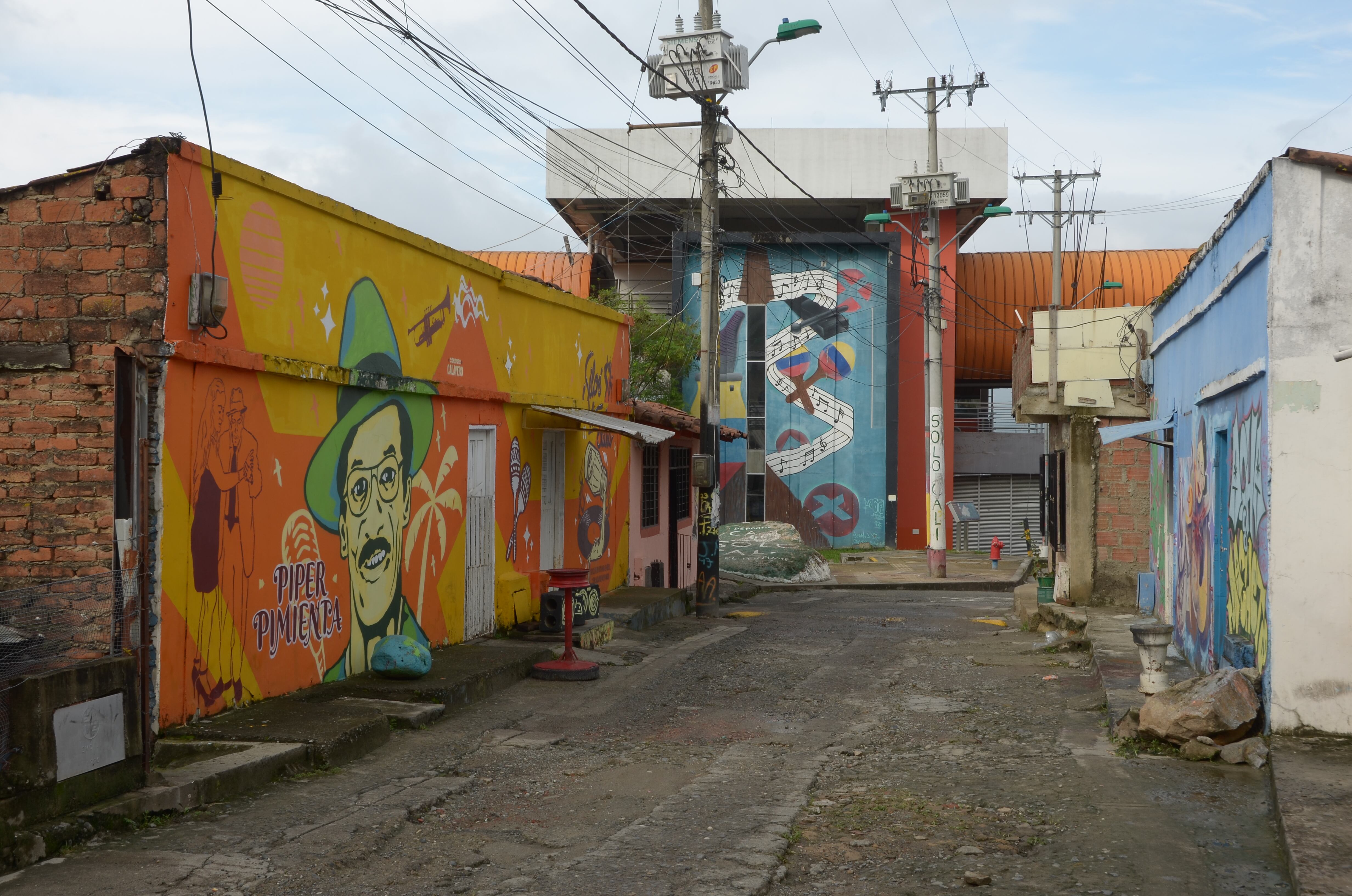 Arte en las paredes de Cali.