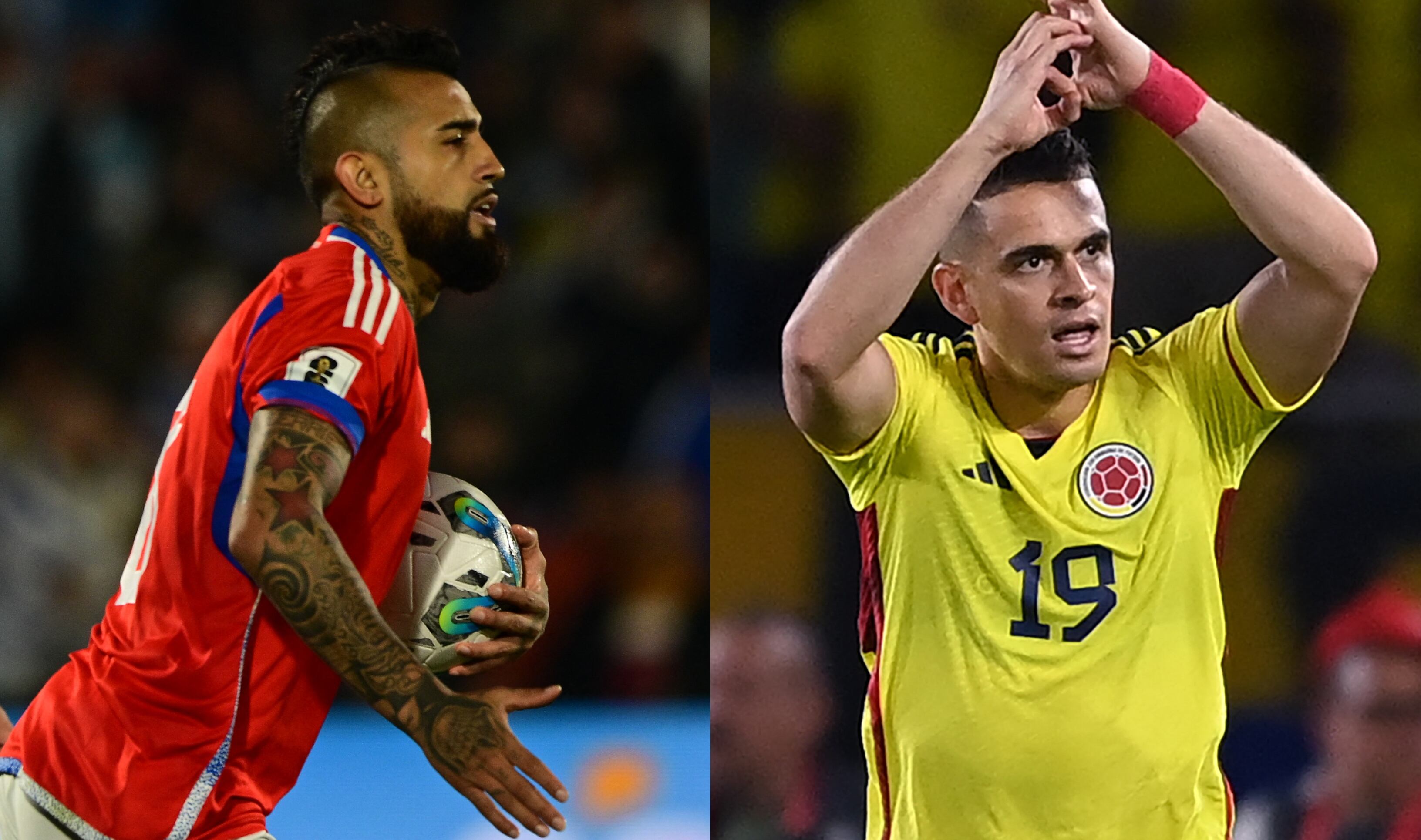 Chile y Colombia se enfrentarán desde las 7:30 p.m.