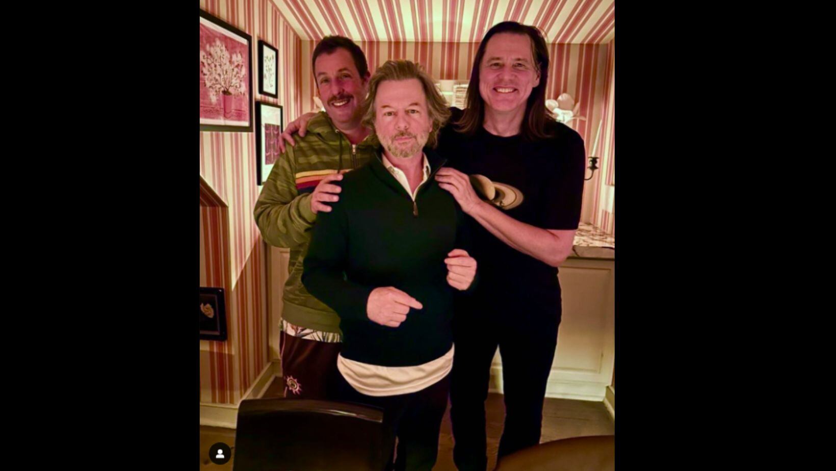 Jim Carrey celebrando su cumpleaños
Foto; Instagram @davidspade