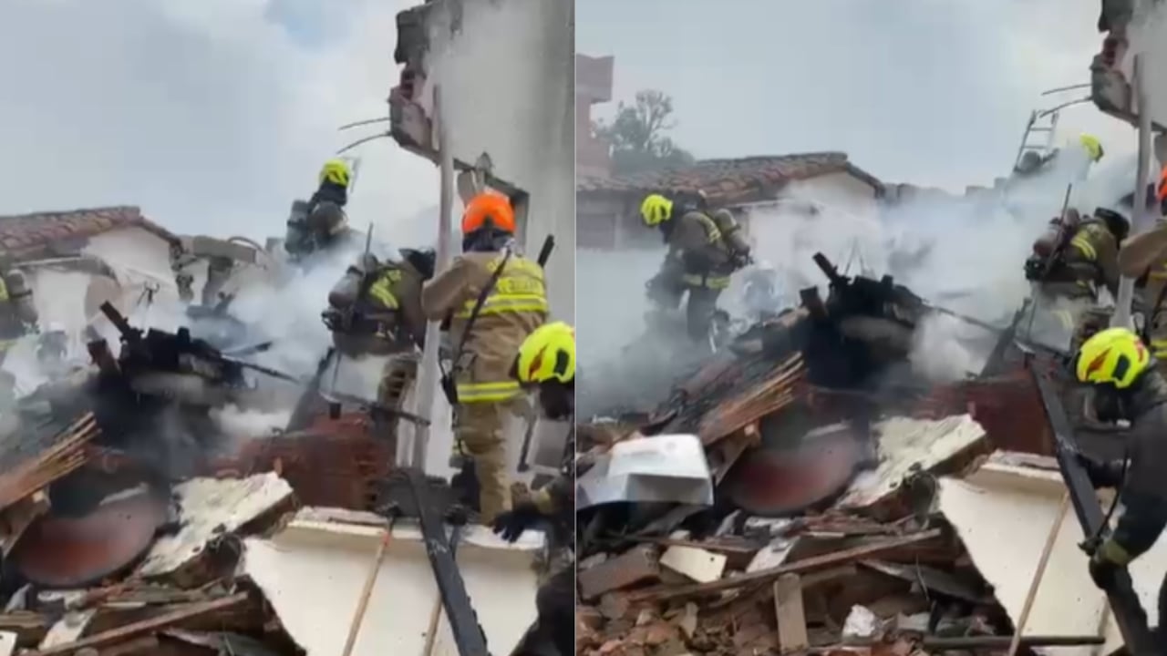 Accidente aéreo en Medellín.