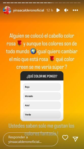 Yina Calderón preguntó a sus fans qué tono de cabello le recomiendan.