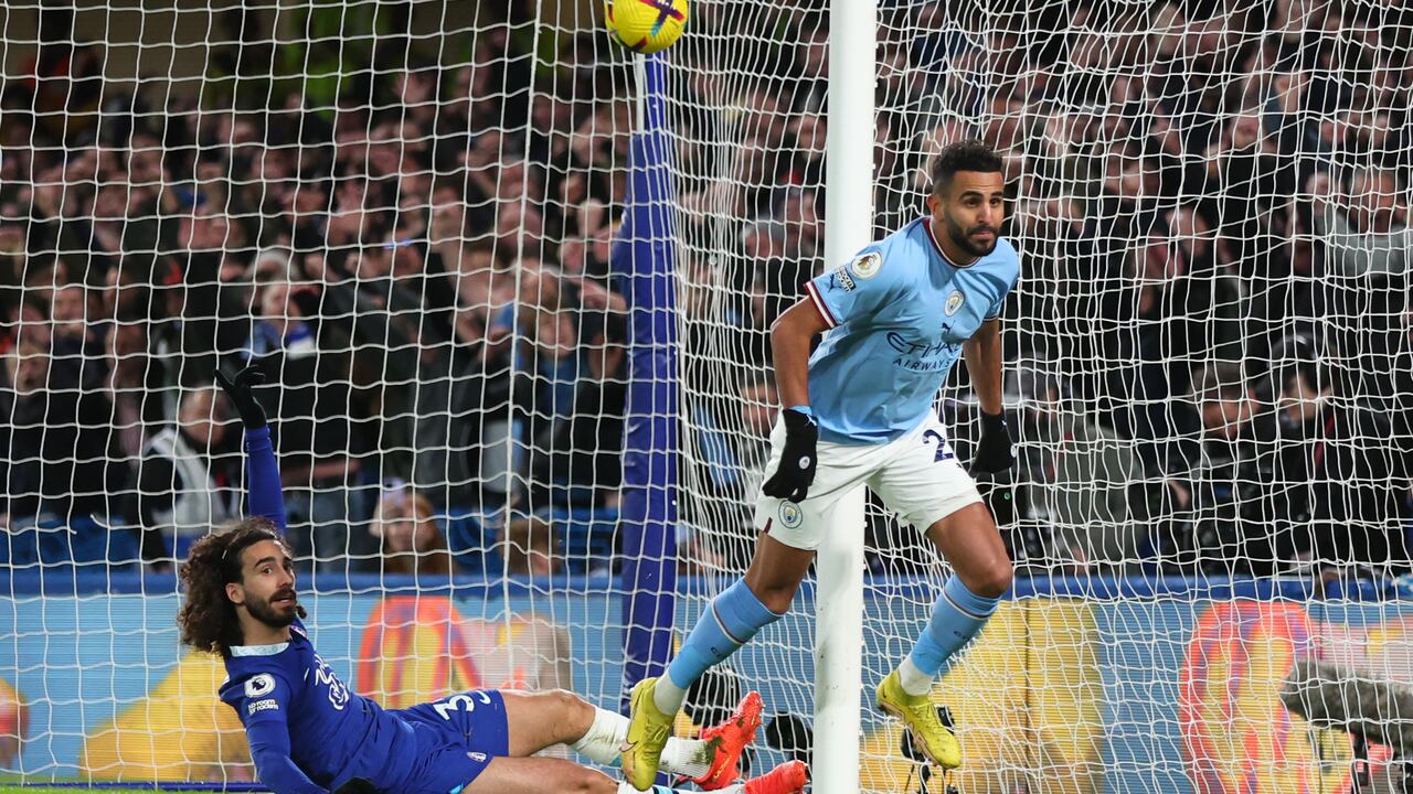 Ryad Mahrez, autor del gol del Manchester City.