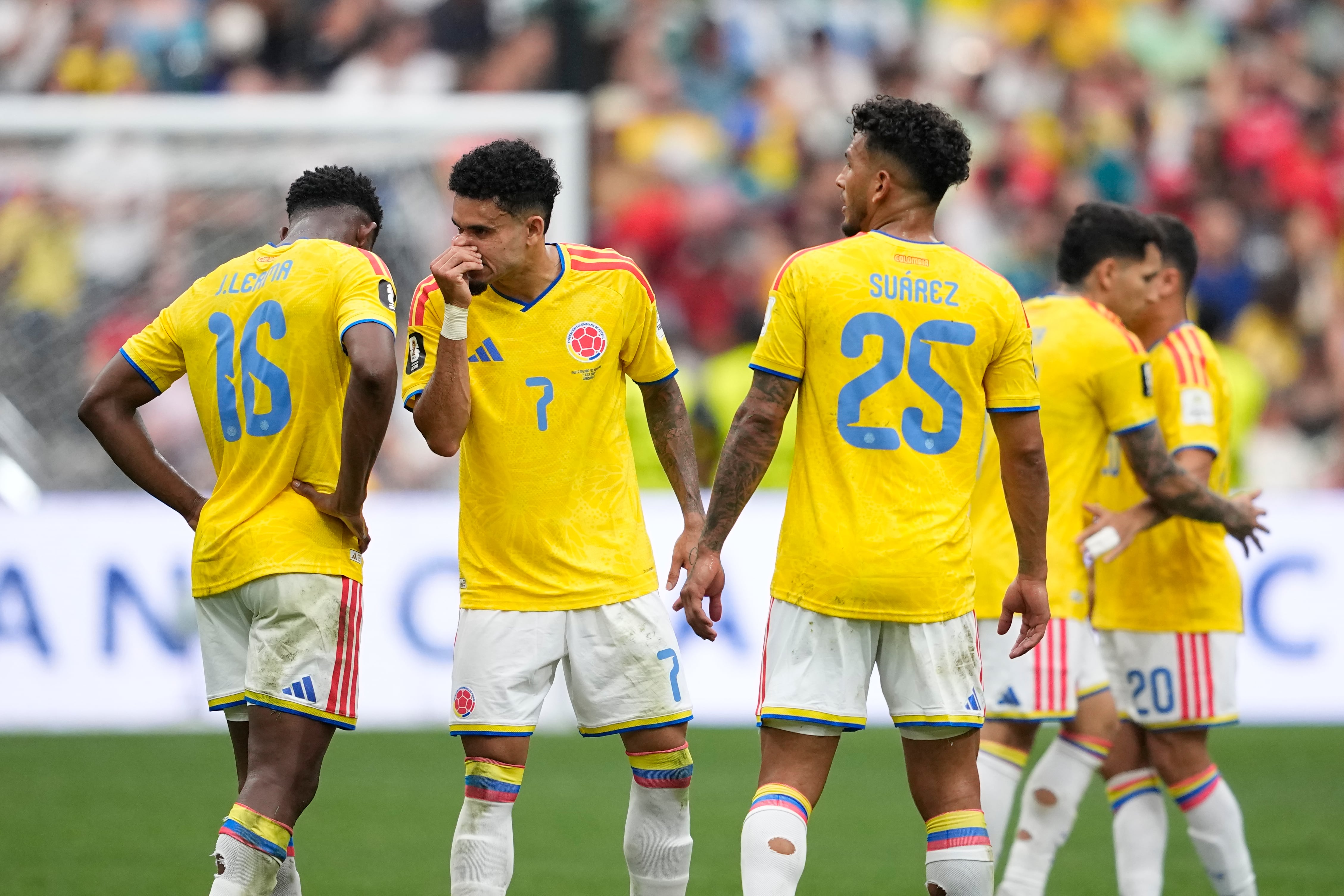Jefferson Lerma, Luis Díaz y Luis Suárez son los más destacados de Colombia. (AP Photo/Lindsey Wasson)