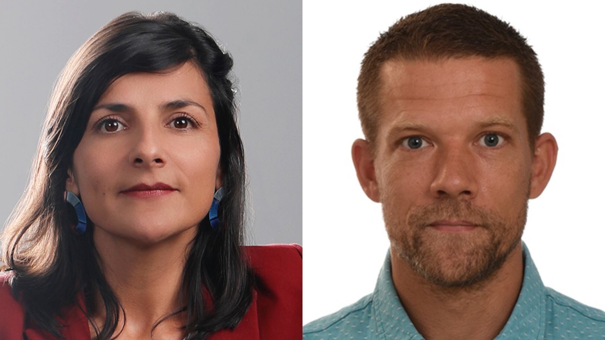 Irene Vélez y su esposo, Sjoerd van Grootheest.